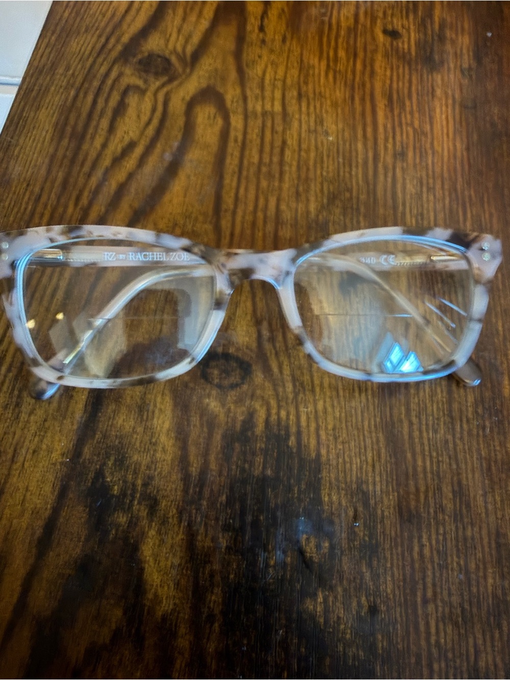 Rachel Zoe Tortoiseshell Clear Square Glasses